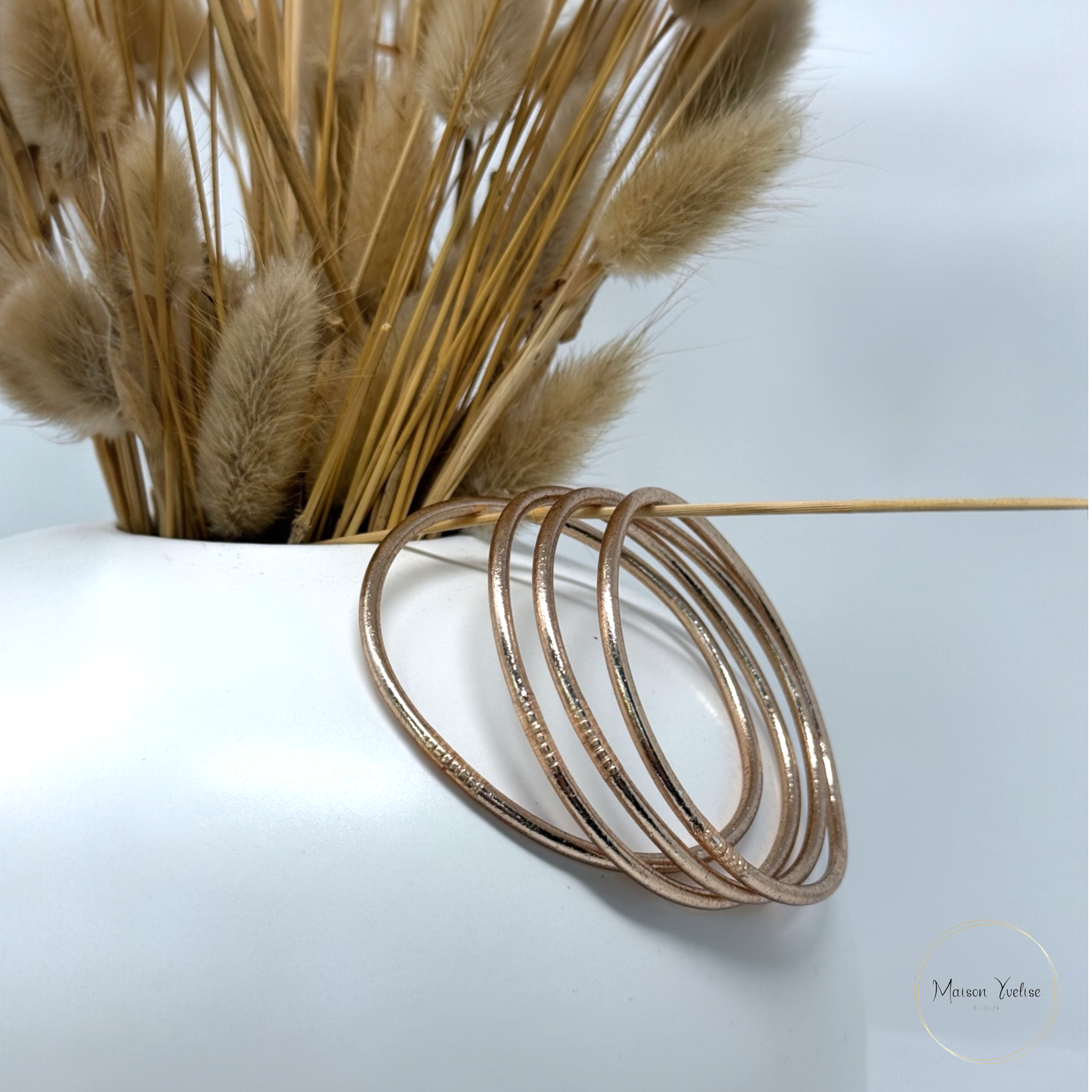 Maison Yvelise – wholesale Bangle bracelet – Thin Thai Buddhist Bangle – Authentic Kumlaï5