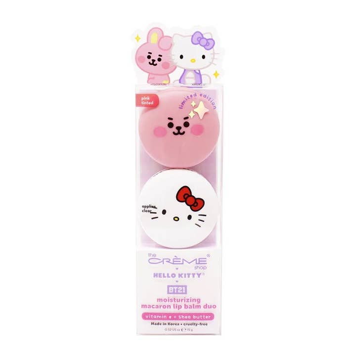 PINEAPPLE Beauty - Wholesale Lip Balm Set - TCS CLB9919 Hello Kitty Macaron Lip Balm Duo - 6 Set