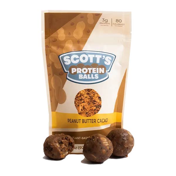 Peanut Butter Cacao Protein Balls for wholesale by Scott's Protein Balls