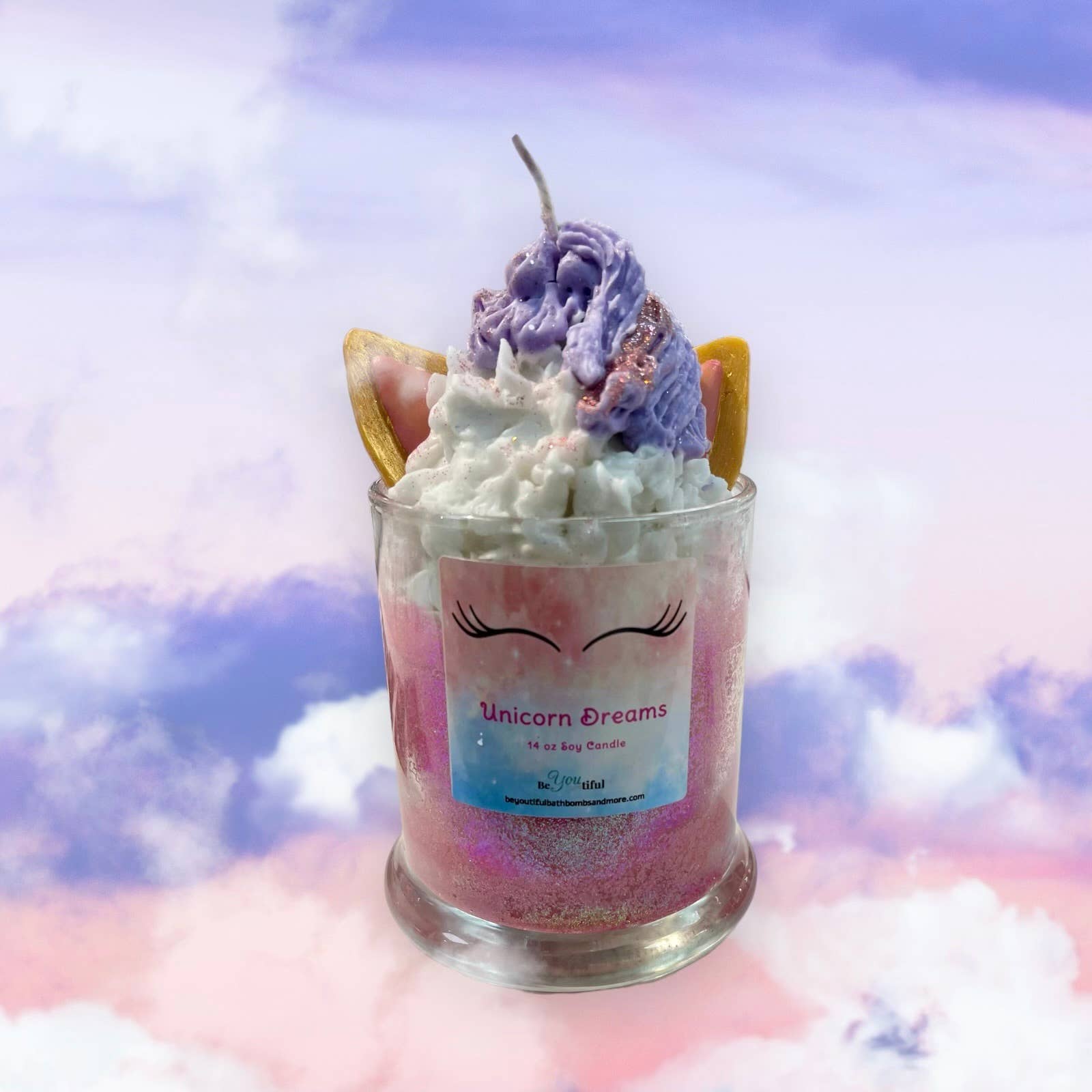 BeYOUtiful Bath* Body * Burn - Wholesale Novelty Candle - Unicorn Dreams Dessert Candle