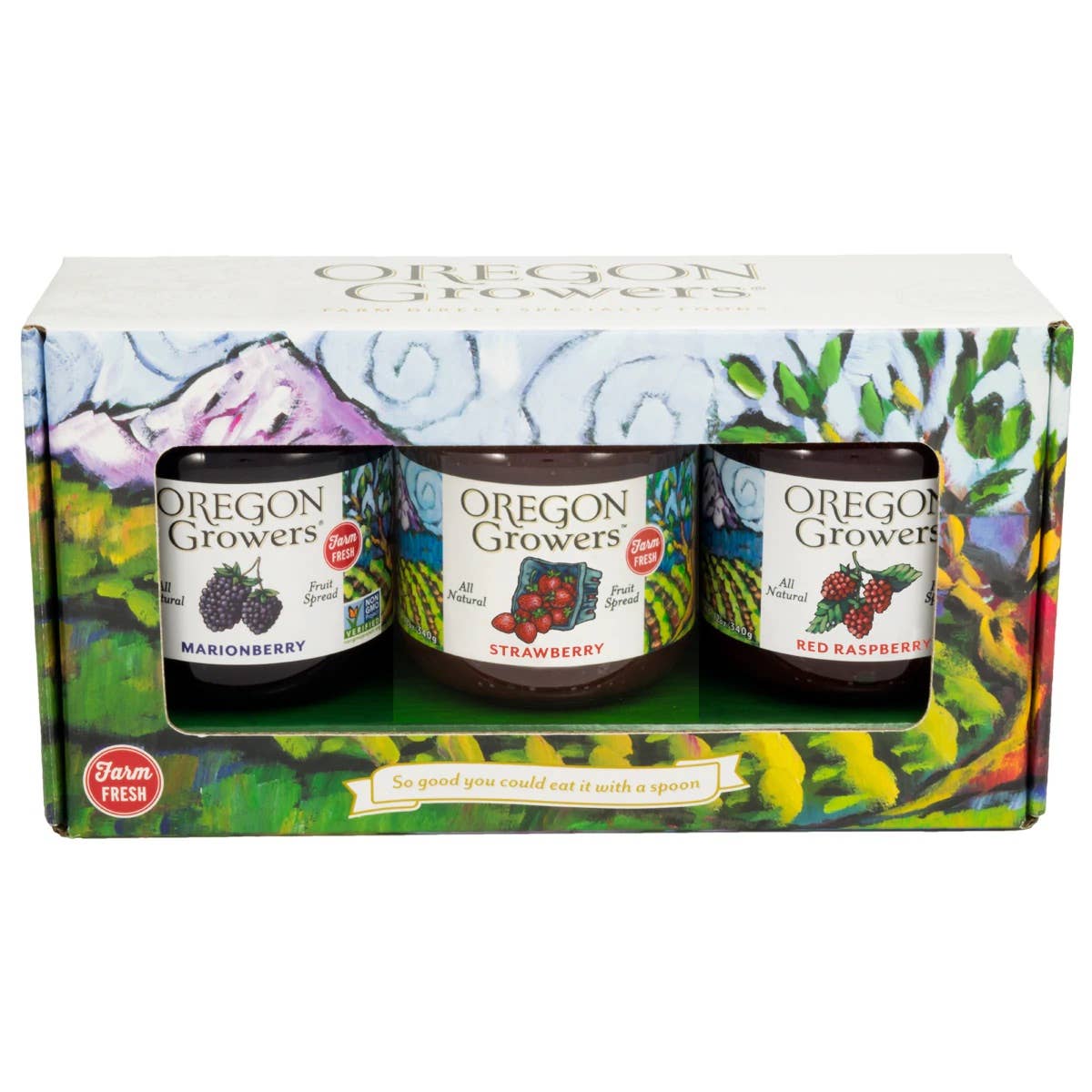 Oregon Growers - Wholesale Jam/Jelly - Oregon Berry Gift Trio1