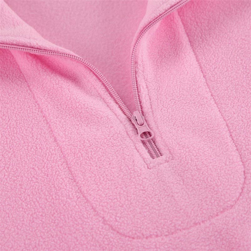 OceanusSwim – wholesale Hoodie – Women's – Solid Color Fleece Loose Collar Pullover Hoodie6
