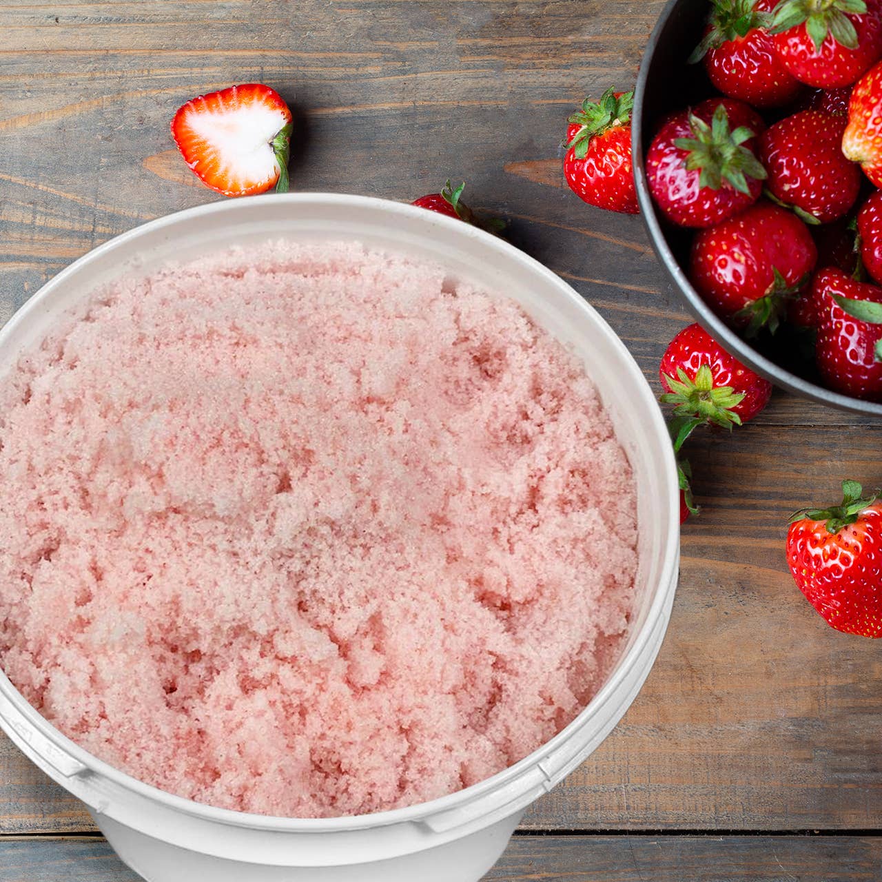 The Midwest Sea Salt Company - Wholesale Body Scrub/Exfoliant - Exfoliating Strawberry Body Scrub - 128oz3
