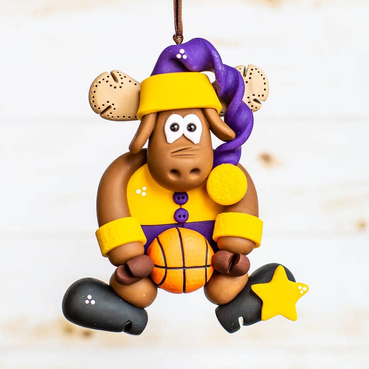 Basquetebol Alce Louco por atacado de Clayfun Creations