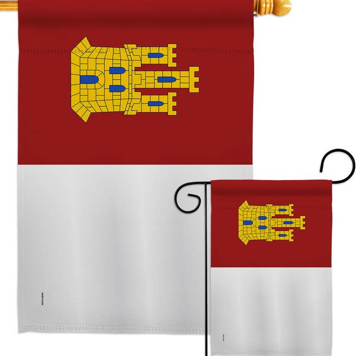 Two Group Flag Co – wholesale Flag – Flag Bandera Castilla La Mancha Spain Communities Garden