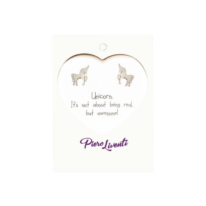 Boogie Toes – wholesale Stud/post earrings – Unicorn - Everyday Earrings (Rose or White)5