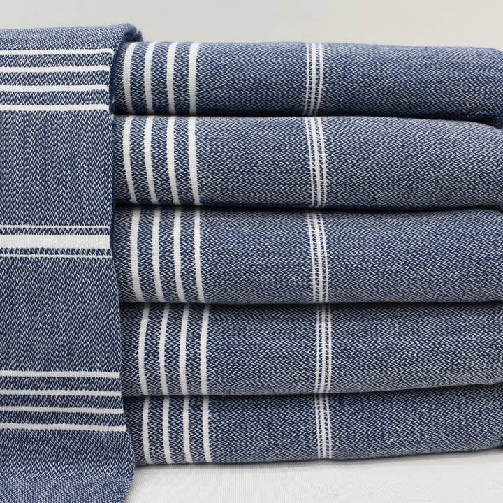 Basic Layers - Wholesale Beach Towel - MONACO NAVY TURKISH TOWEL