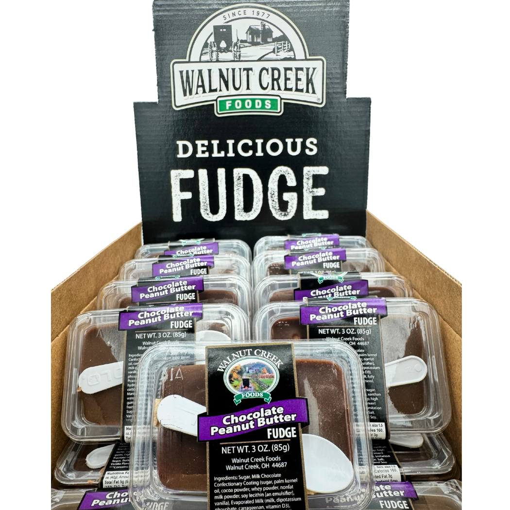 Martin's Country Store LLC - Wholesale Fudge - Fudge - Chocolate Peanut Butter 16/3oz Cup2