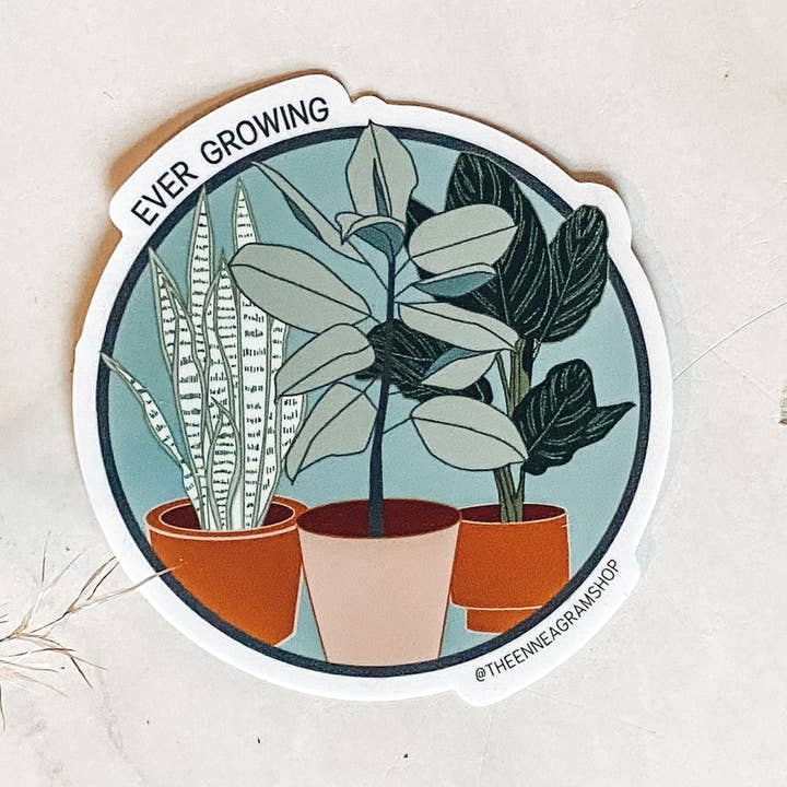 Ever Growing Plant Sticker - Dishwasher Safe for wholesale by Kara Eads Creates