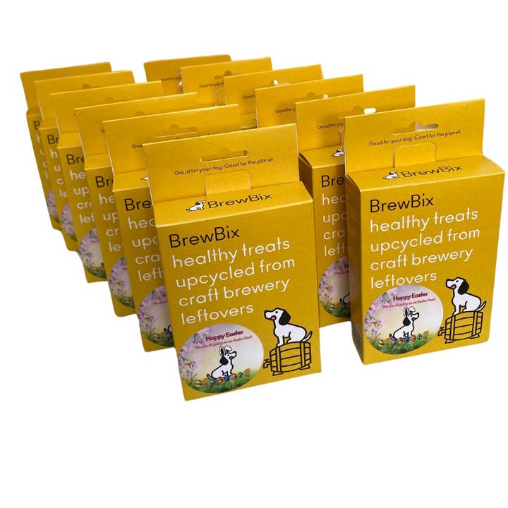 BrewBix Easter Egg Hunt Peanut Butter dog treats 12 x 100g for wholesale by BrewBix
