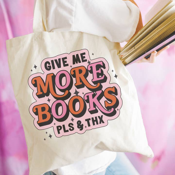 Canvas bookish tote bag - more books - book store gift merch and other Purchase Wholesale easter tote bags. Free Returns & Net 60 Terms on Faire trending on Faire.