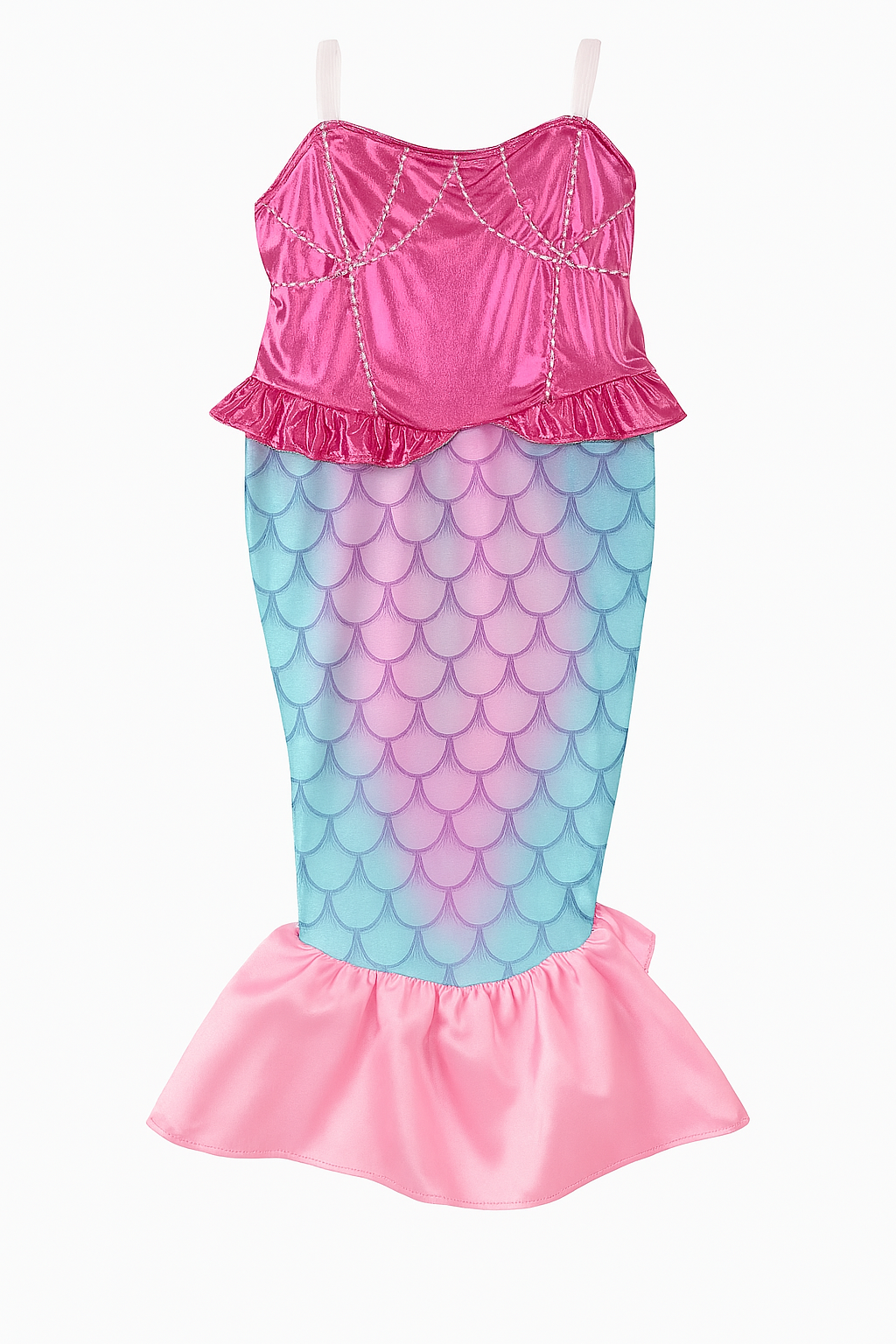 Fennco Styles – Disfarce - Criança por atacado – Vestido de Sereia Rosa para Fotografias de Meninas0