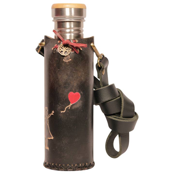 Black - Banksy – Deluxe Water Bottle Holder for wholesale by Vesica