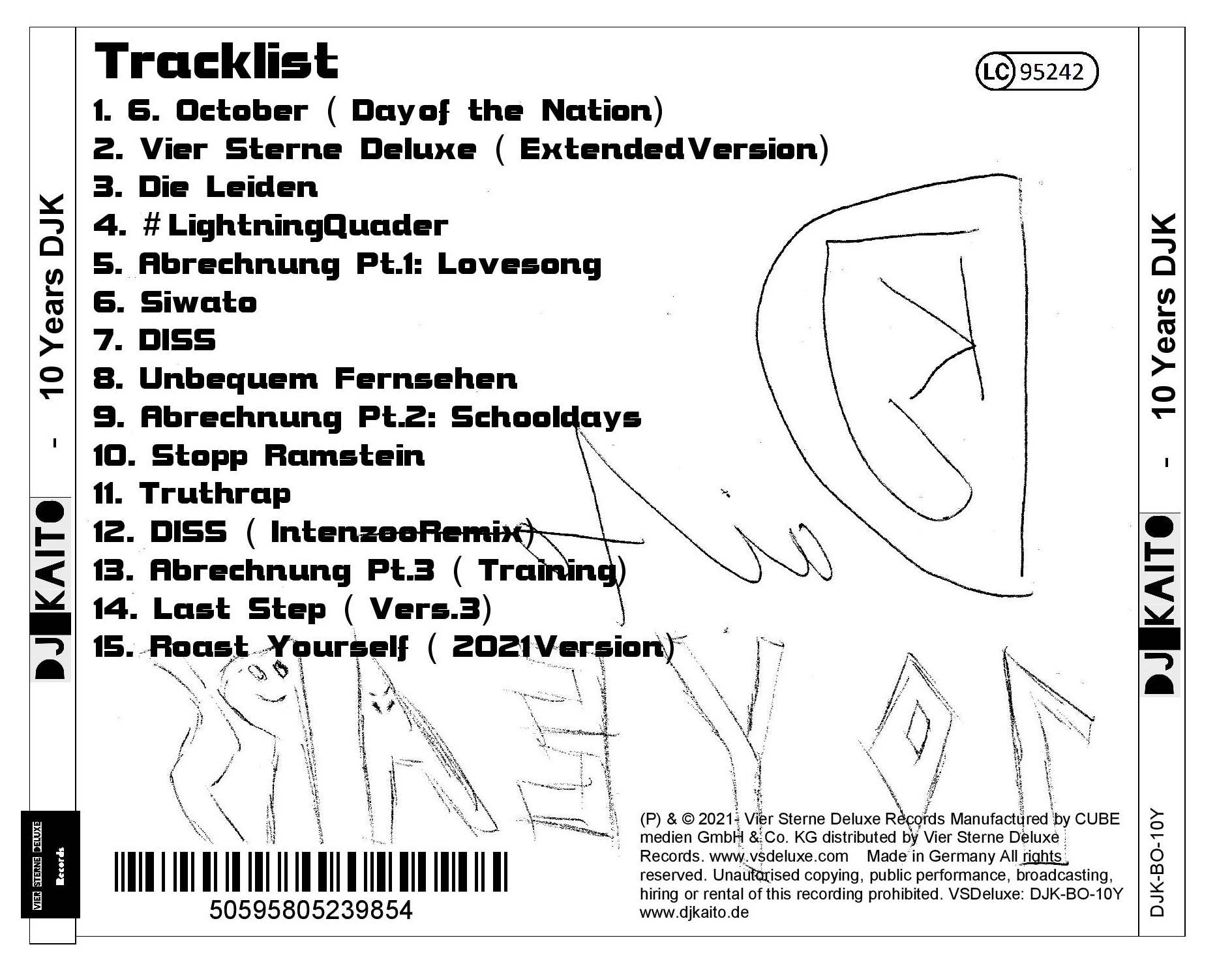 Vier Sterne Deluxe Records - Wholesale Music Accessory - DJ Kaito – 10 YEARS4