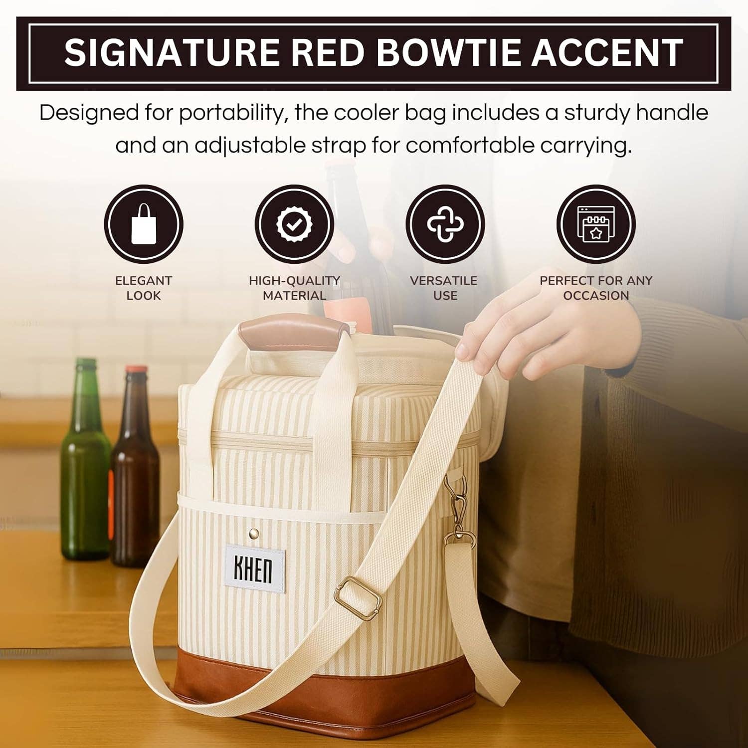 The Wine Savant /  Khen Glassware – wholesale Vinkasse – Kylväska för 2 flaskor vin, isolerad och läcksäker2