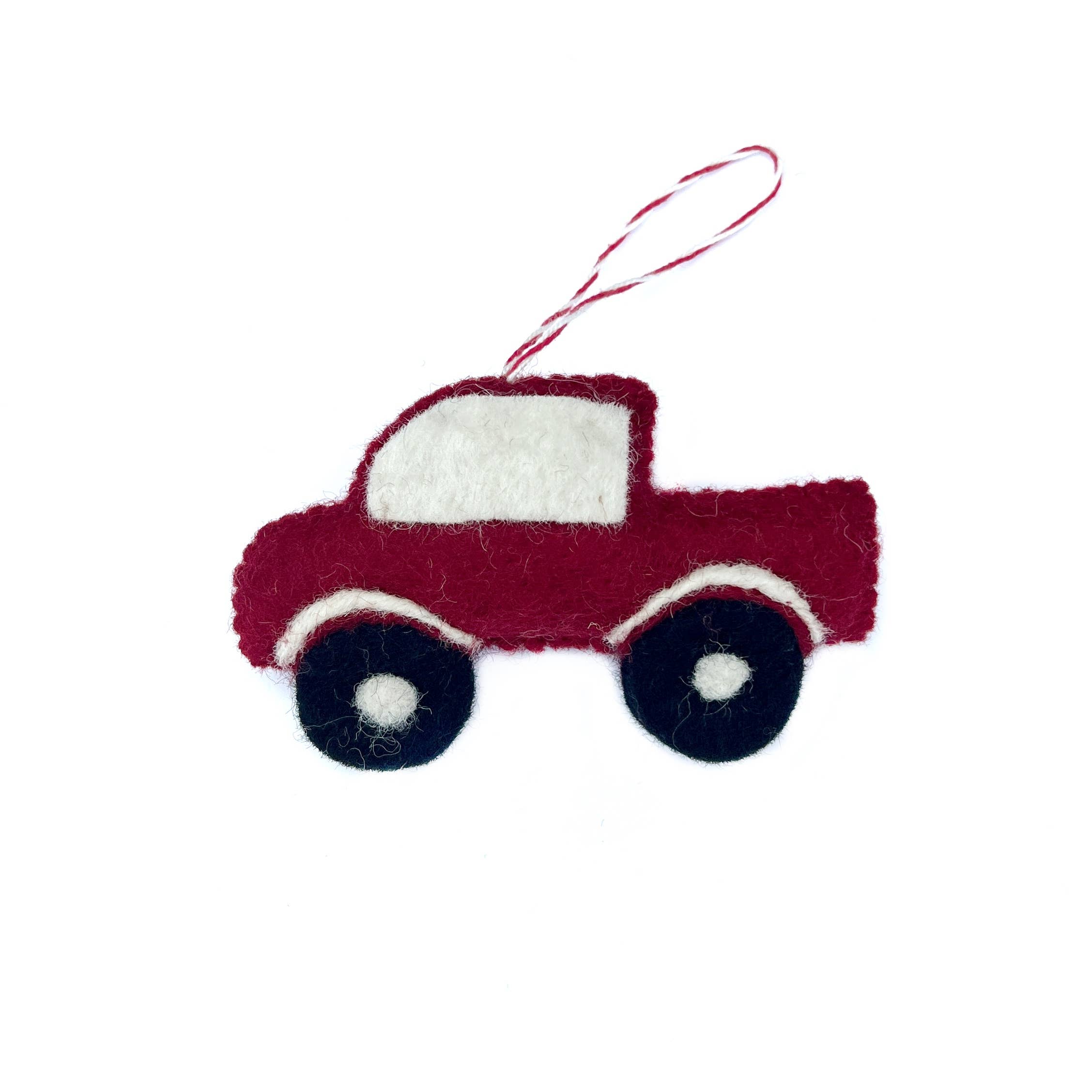 Ornaments 4 Orphans - Wholesale Ornament - Pickup Truck Felt Wool Christmas Ornament0