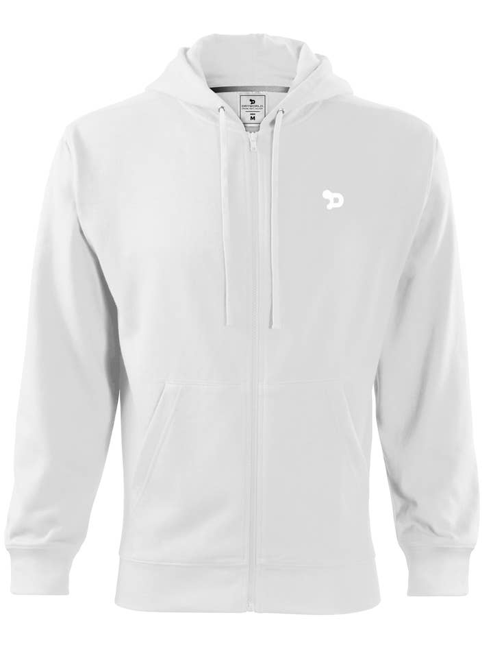 Chandail à capuchon avec fermeture éclair en forme de petit D - Hommes pour la vente par DRYWORLD