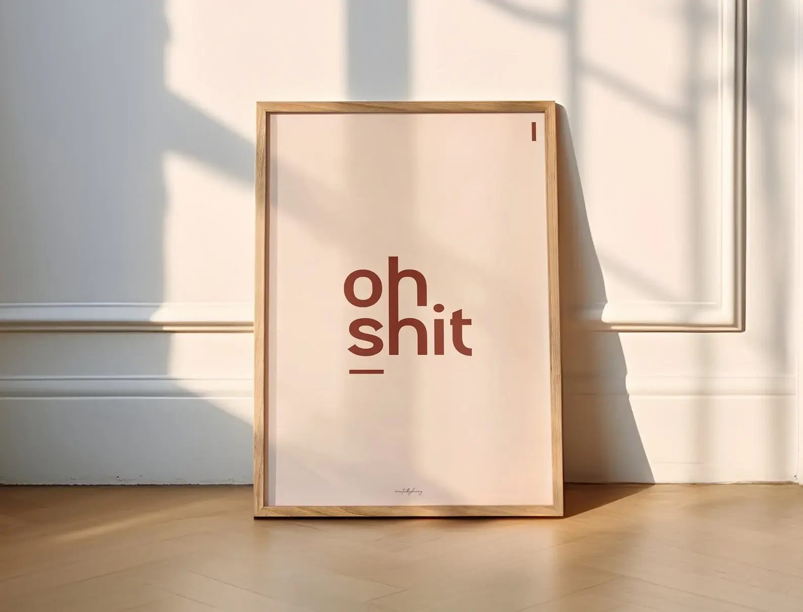 Createdbyharry - Wholesale Art Print - Oh Shit Wall Art Print6