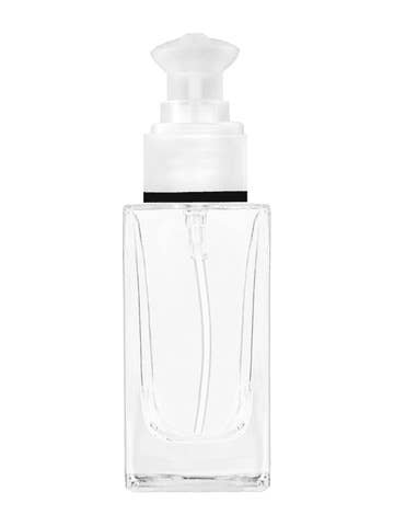 Best Bottles - Wholesale Spray Bottle - Empire Clear Glass Bottle with Rectangular Sprayer - 50ml1