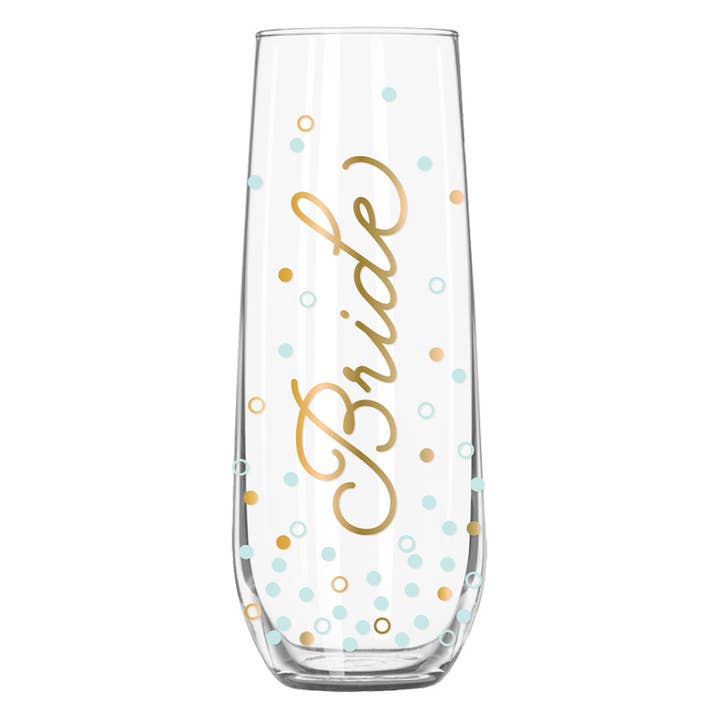 Stemless Champagne Glass 9oz | Bride for wholesale by soiree-sisters