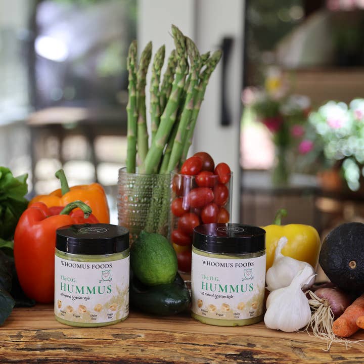 Whoomus Hummus - Wholesale Dip - 8oz - 6 Pack All Natural Gourmet Hummus Original Flavor
