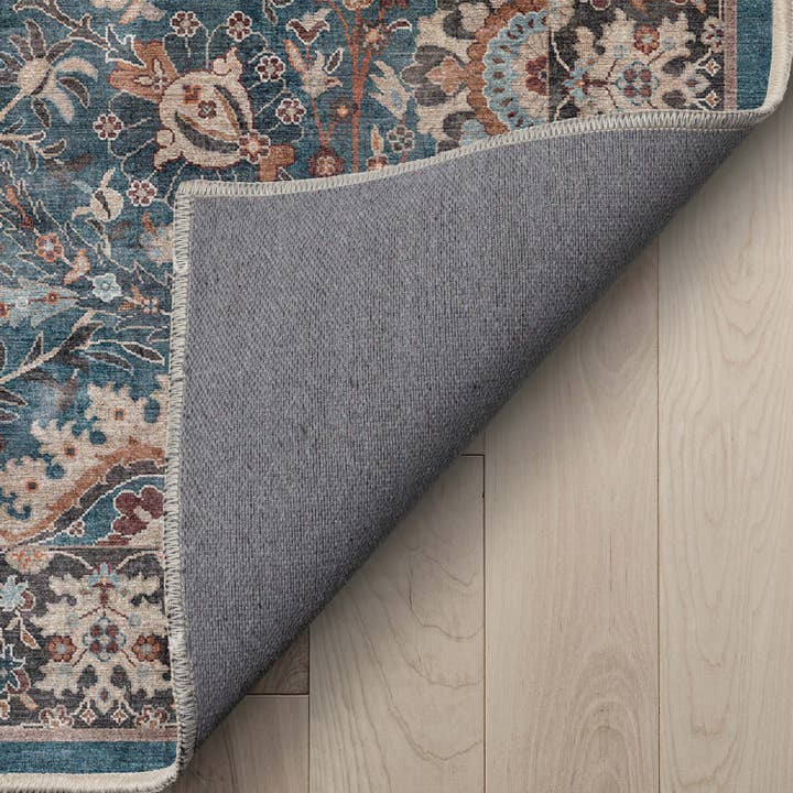 Well Woven - Vendita all'ingrosso Tappeto - Tappeto Liana Vintage Oriental Teal a trama piatta4