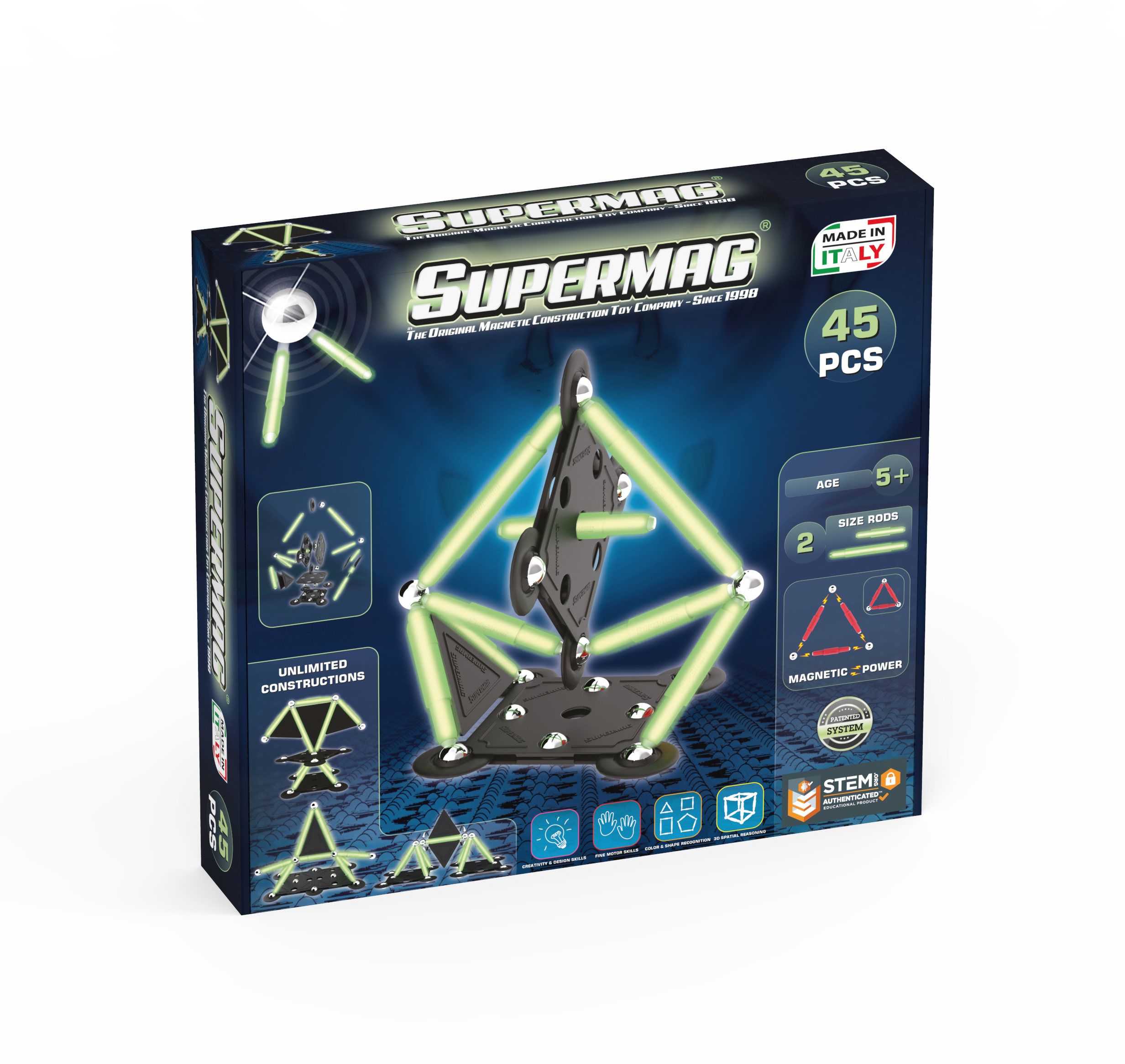 Plastwood Italia - Supermag Toys – wholesale Byggsats - Barn – SUPERMAG PROJEKT GLÖDER 45 STYCKEN0