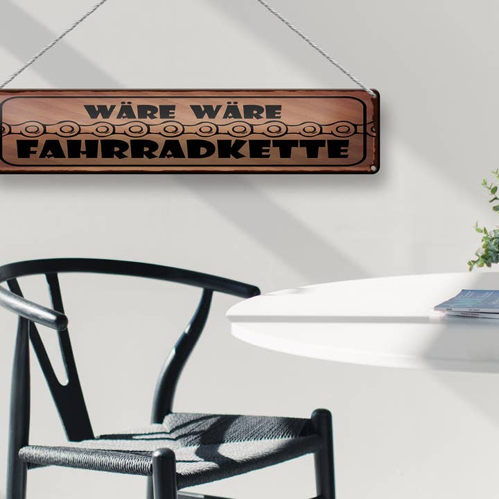 Femer - Wholesale Sign - Metal sign saying 46x10 cm would be would be bicycle chain sign2