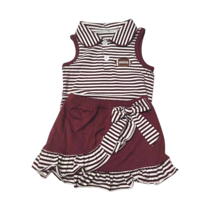 Gameday Cheer Sæt Vinrød & Hvid for engroshandel hos ntrl co.