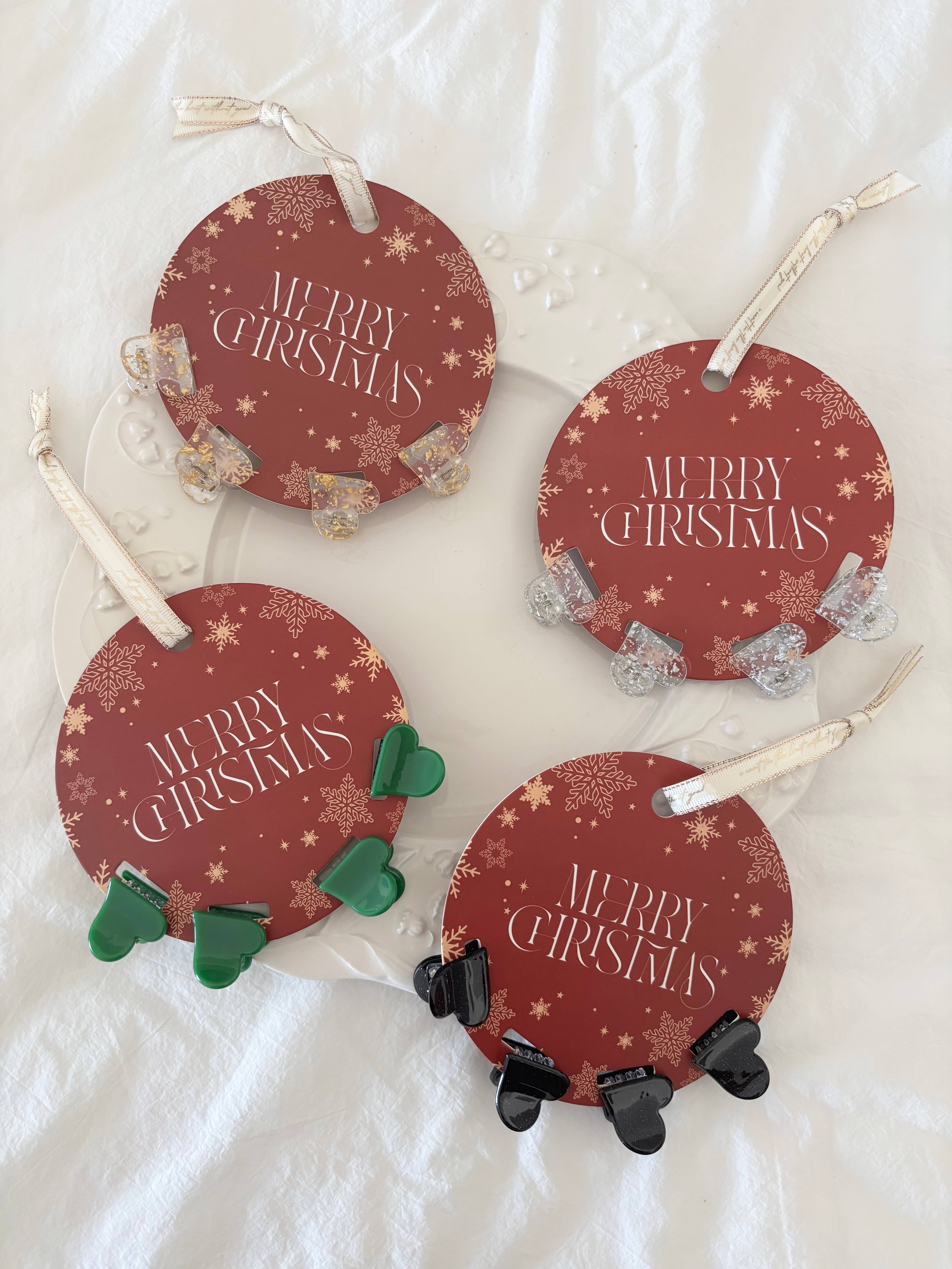 LoveLina - Wholesale Hair Clip - Women's - Mini Heart Shape Holiday Christmas Set (DOLCE CHRISTMAS)0