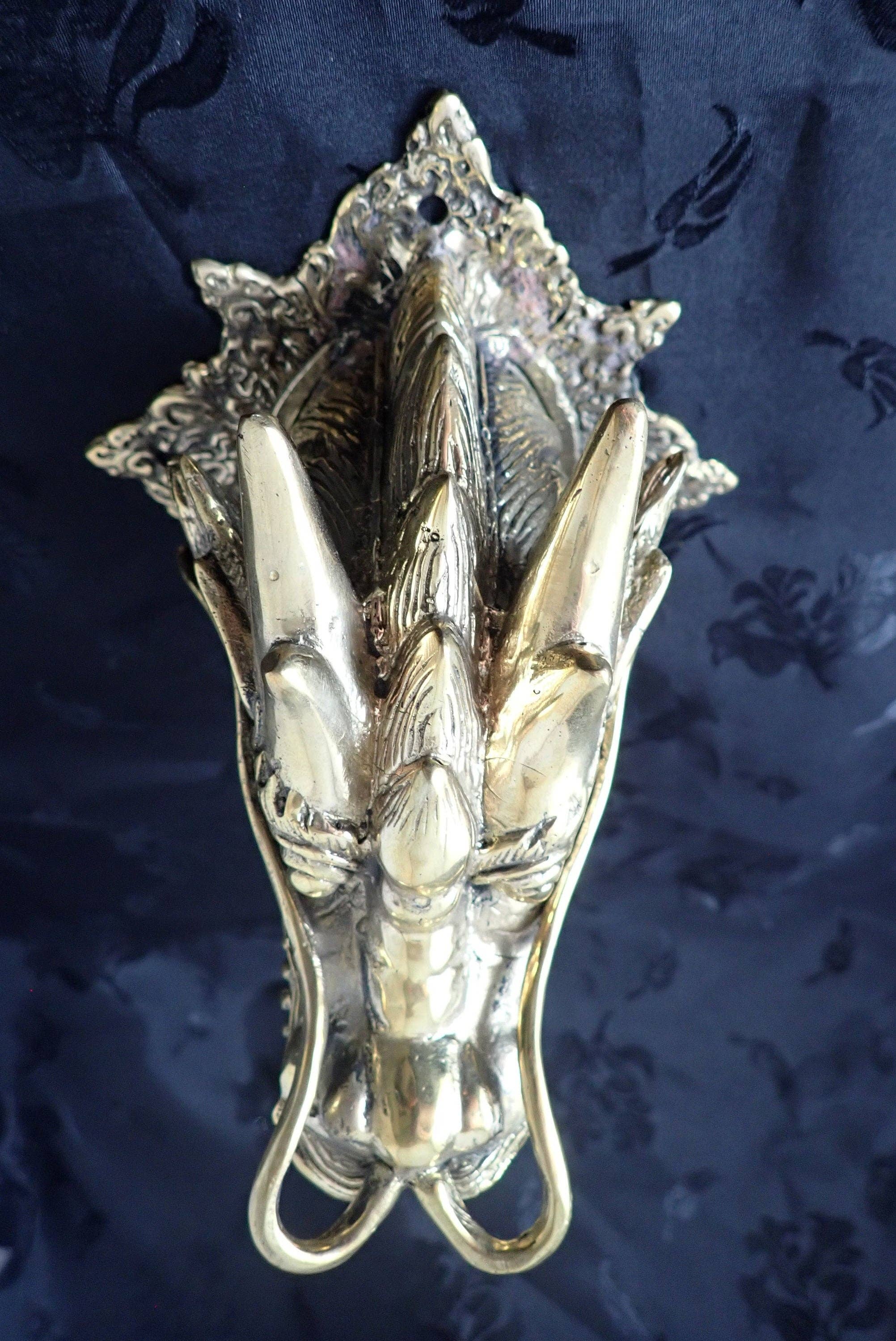 Ubud Glass - Wholesale Wall Accent - Bronze dragon head wall art3