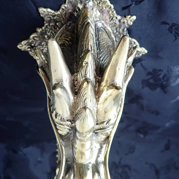 Ubud Glass – Engroshandel 3D-vægkunst – Vægkunst med bronzedragehoved3