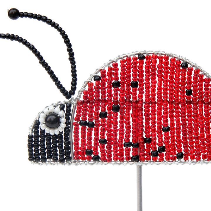 Pot Stake Ladybug Set of 3 for wholesale by Beadworx By Extol Accessories Ltd.