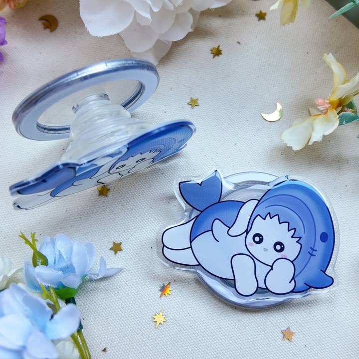 Bunny Shark Magnetic Phone Grip for wholesale by Angel + Hare