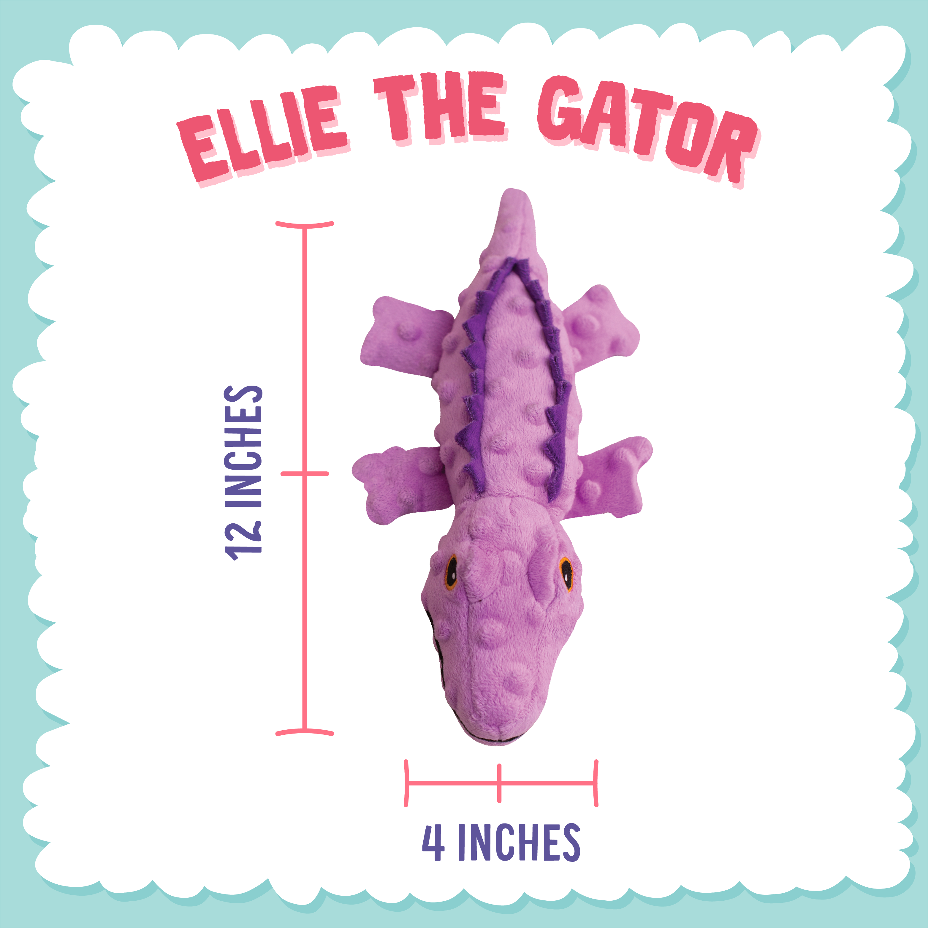 SnugArooz - Wholesale Pet Plush Toy - Dog - Ellie the Gator4