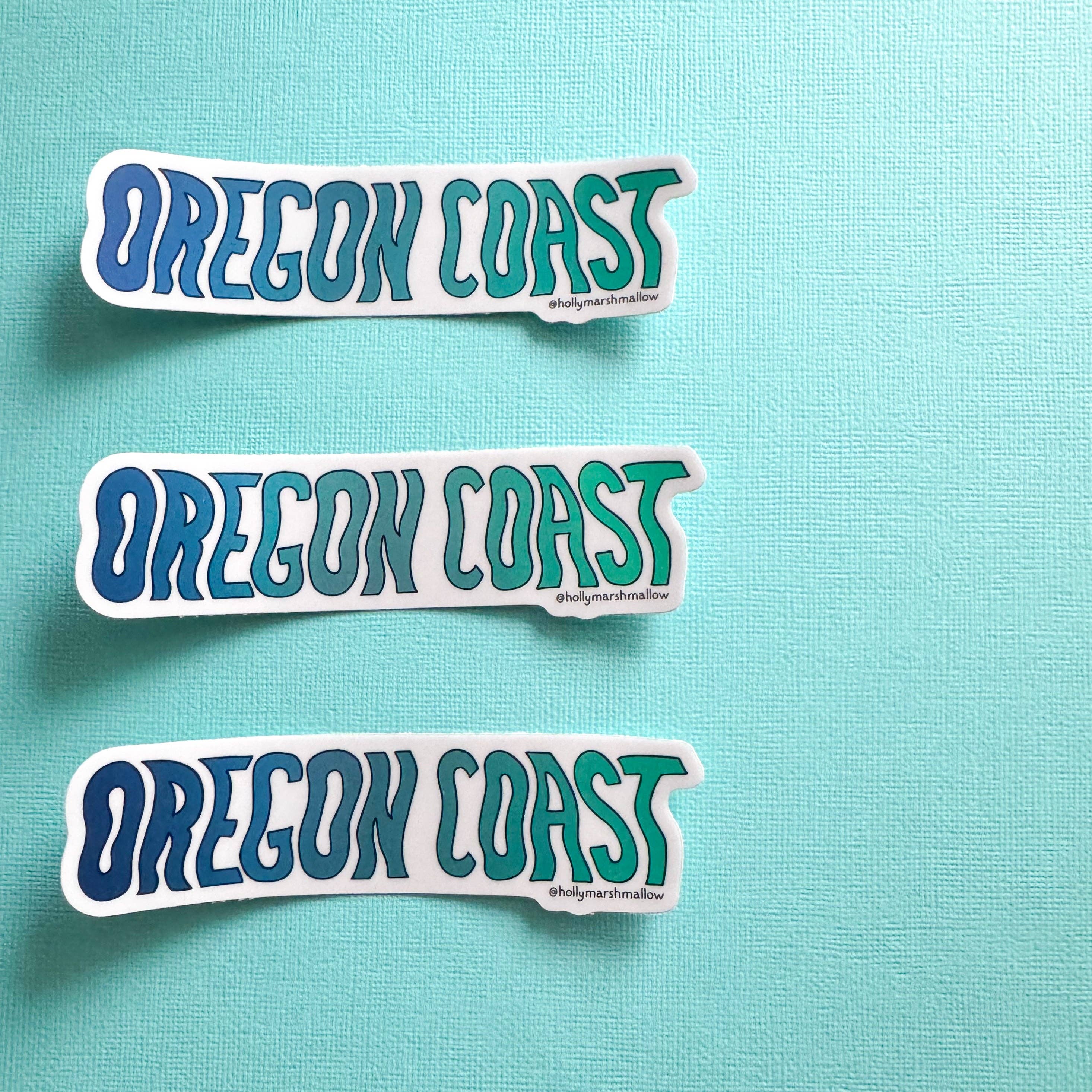 hollymarshmallow - Wholesale Sticker - Oregon Coast Vaporwave Sticker3