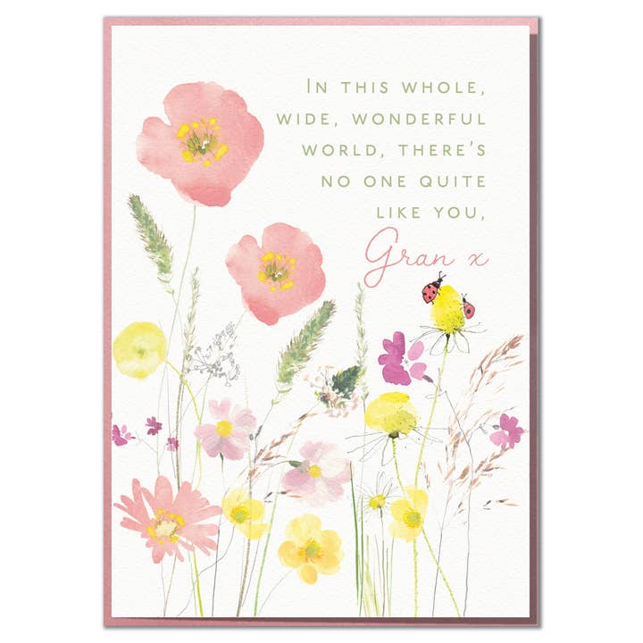 Mungo And Shoddy – wholesale Birthday card – There's No One Quite Like You, Gran. Lovely Birthday Card