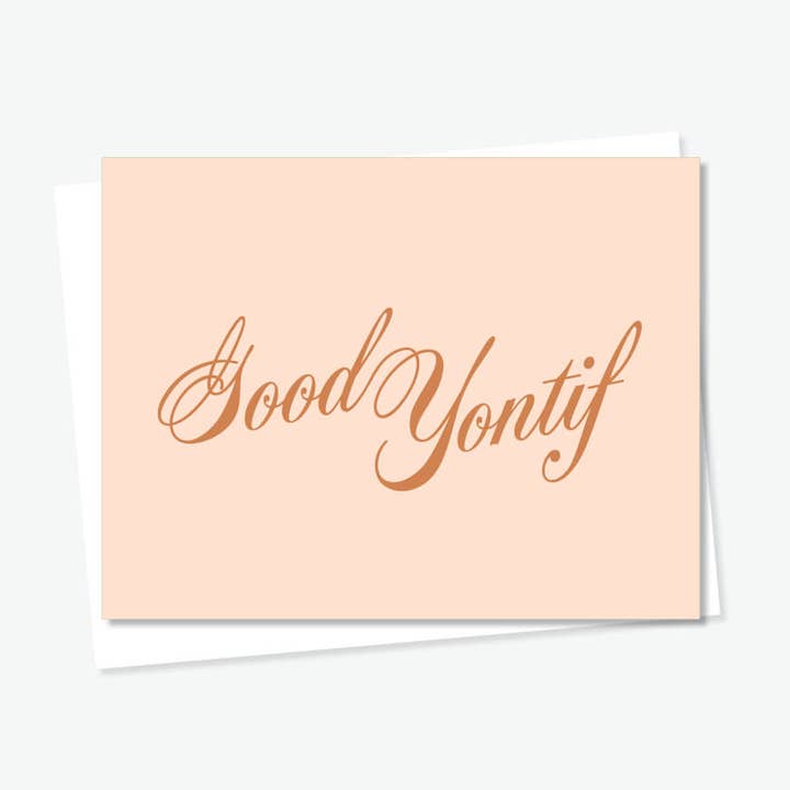 Bonne carte Yontif pour la vente par Everyday Yiddish