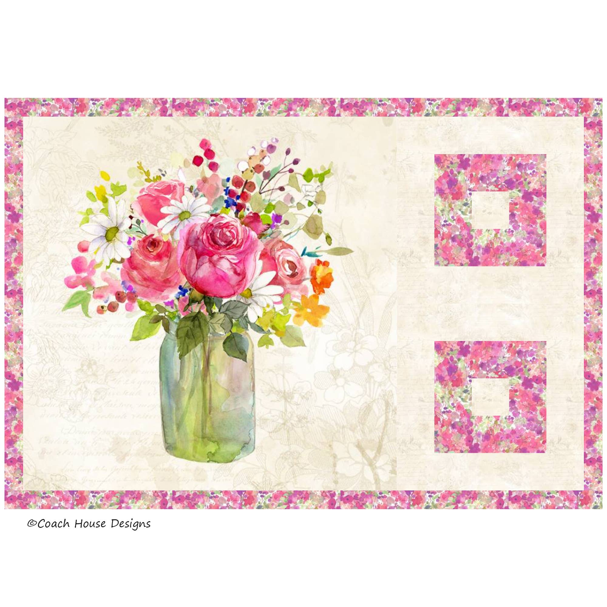 Coach House Designs - Wholesale Quilt - Flowers for Your Table Quilt Pattern13
