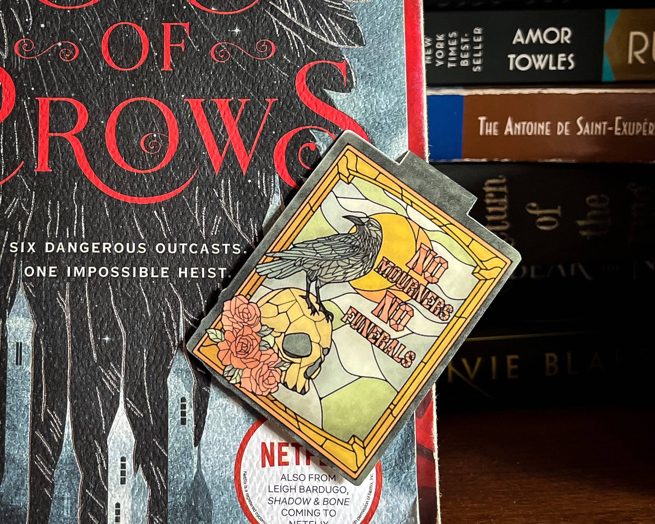 Well Read Babes - Wholesale Bookmark - Magnetic Bookmark - Six Of Crows - No Mourners No Funerals5
