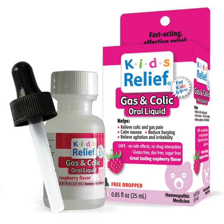 Kids Relief Gas & Colic Oral Liquid for Kids 0-9 Years 25 mL for wholesale by homeolab International Inc