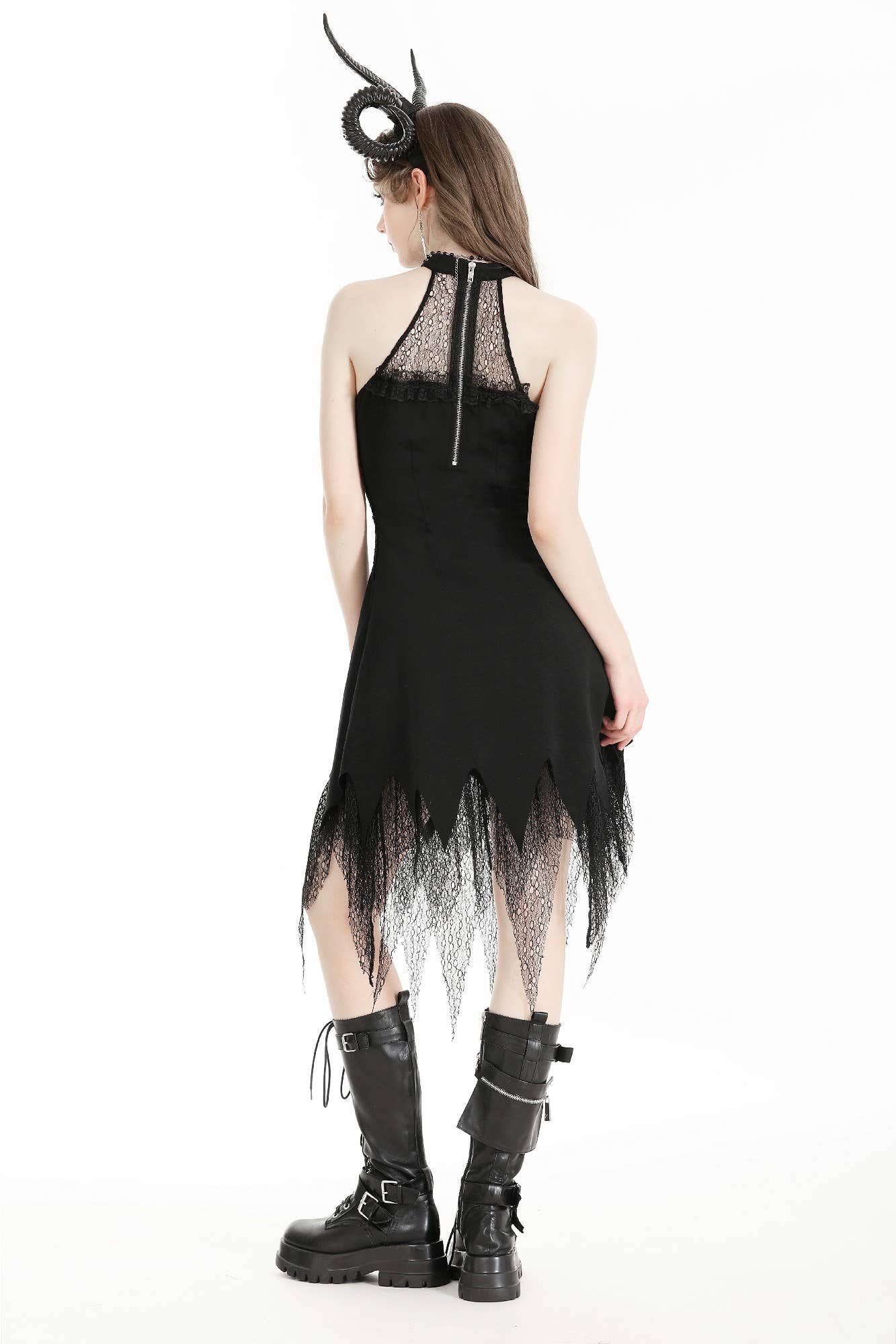 Western Fashion – Vestido - Mulher por atacado – Vestido Devil sexy com decote em V com decote em V2