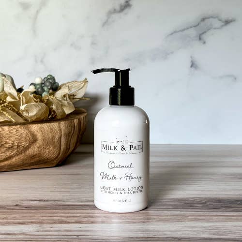 Milk & Pail - Wholesale Body Cream/Lotion - Oatmeal, Milk & Honey Goat Milk Lotion 8oz