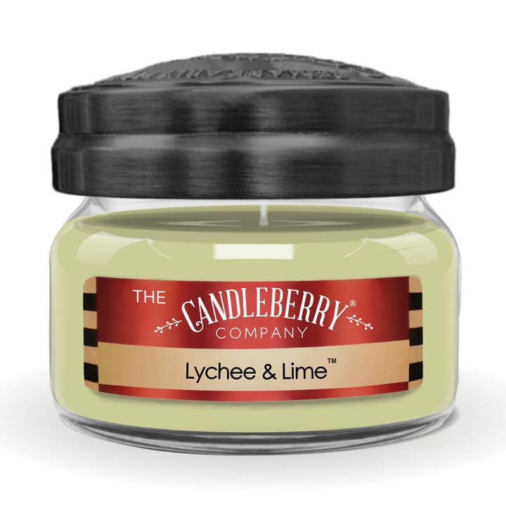 Lychee & Lime, Small Jar Candle for wholesale by The Candleberry Candle Company