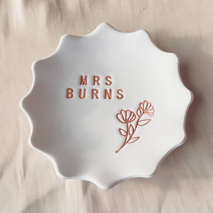 Clay & Fern Co. - Wholesale Jewelry Dish - Personalized Trinket Dish0