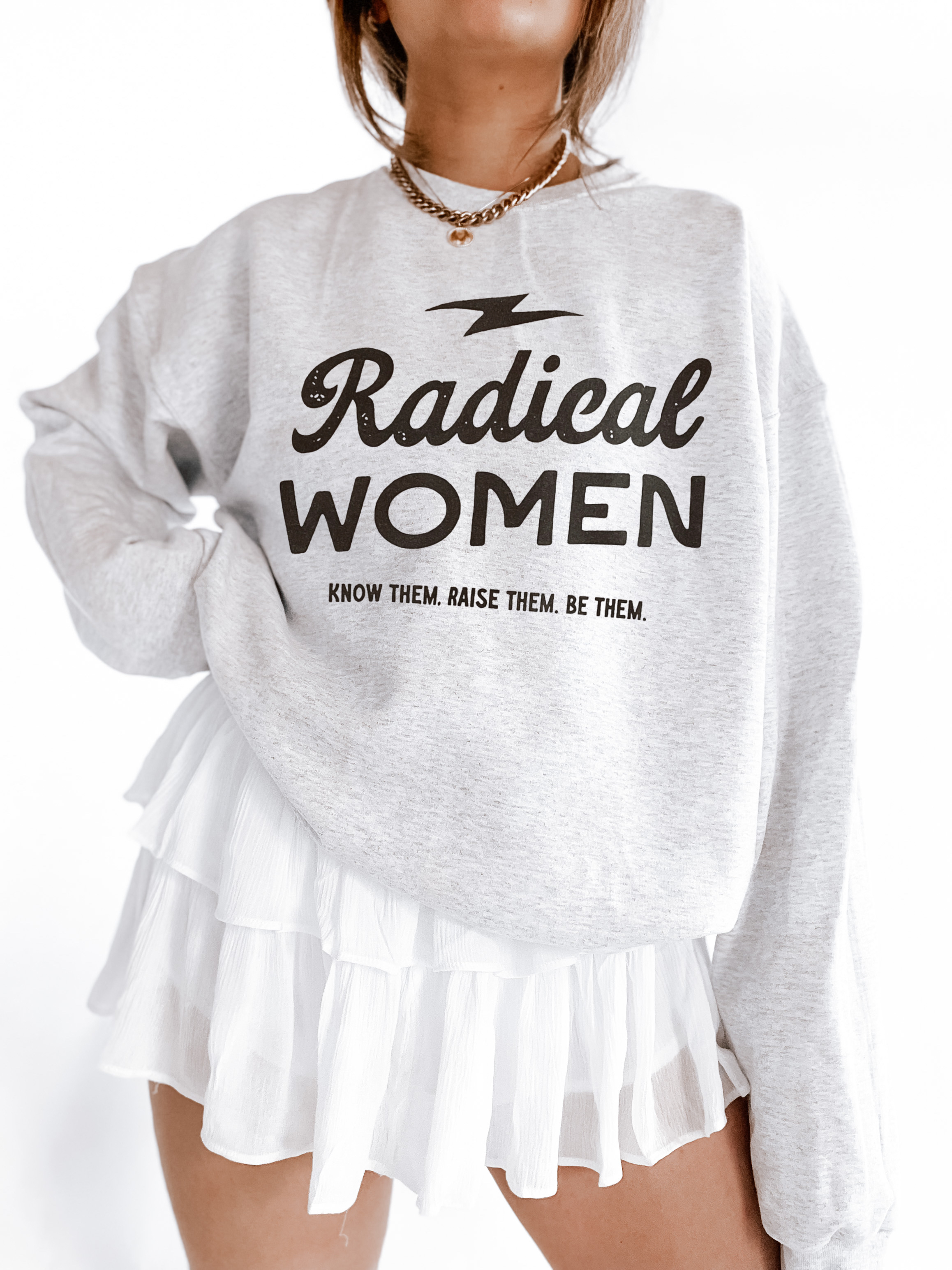 WE THE BABES - Vente Sweat-shirt à imprimés – femme - Sweat-shirt graphique féministe radical pour femmes - Ash4
