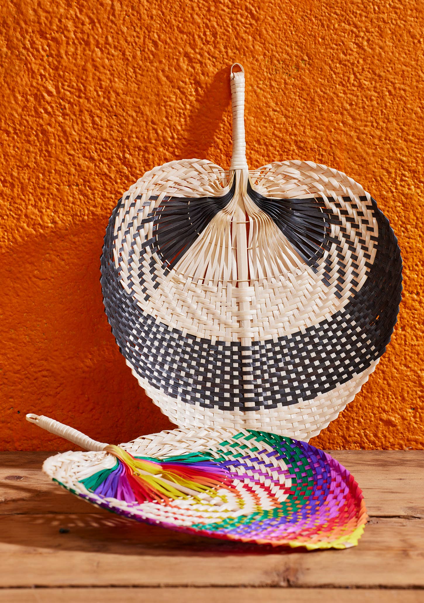 Namaste – wholesale Wall Accent – Bamboo Fan Black Stripe2