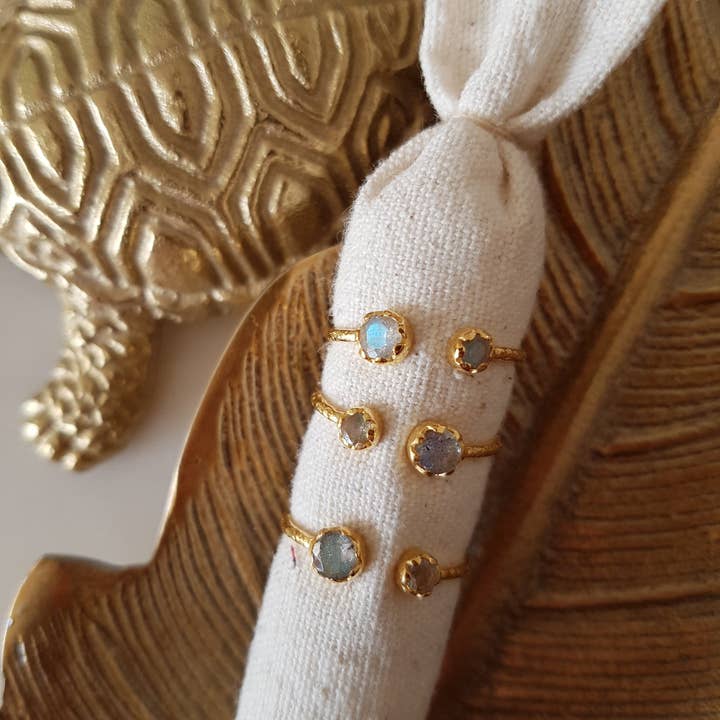 GINANDGER - Wholesale Single Stone/Solitaire Ring - RING ADJUSTABLE DAENERYS LABRADORIT1