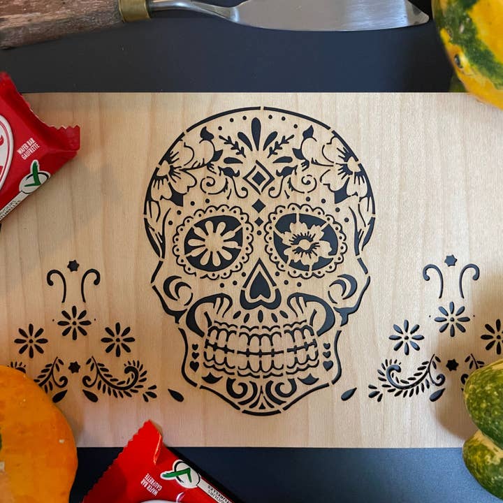 Sugar Skull Candle Lantern - Extra Cozy for wholesale by LanternCozies