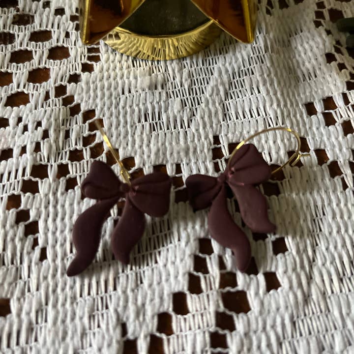 Terra Made - Wholesale Dangle Earrings - fancy basic christmas bow earrings 1